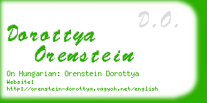 dorottya orenstein business card